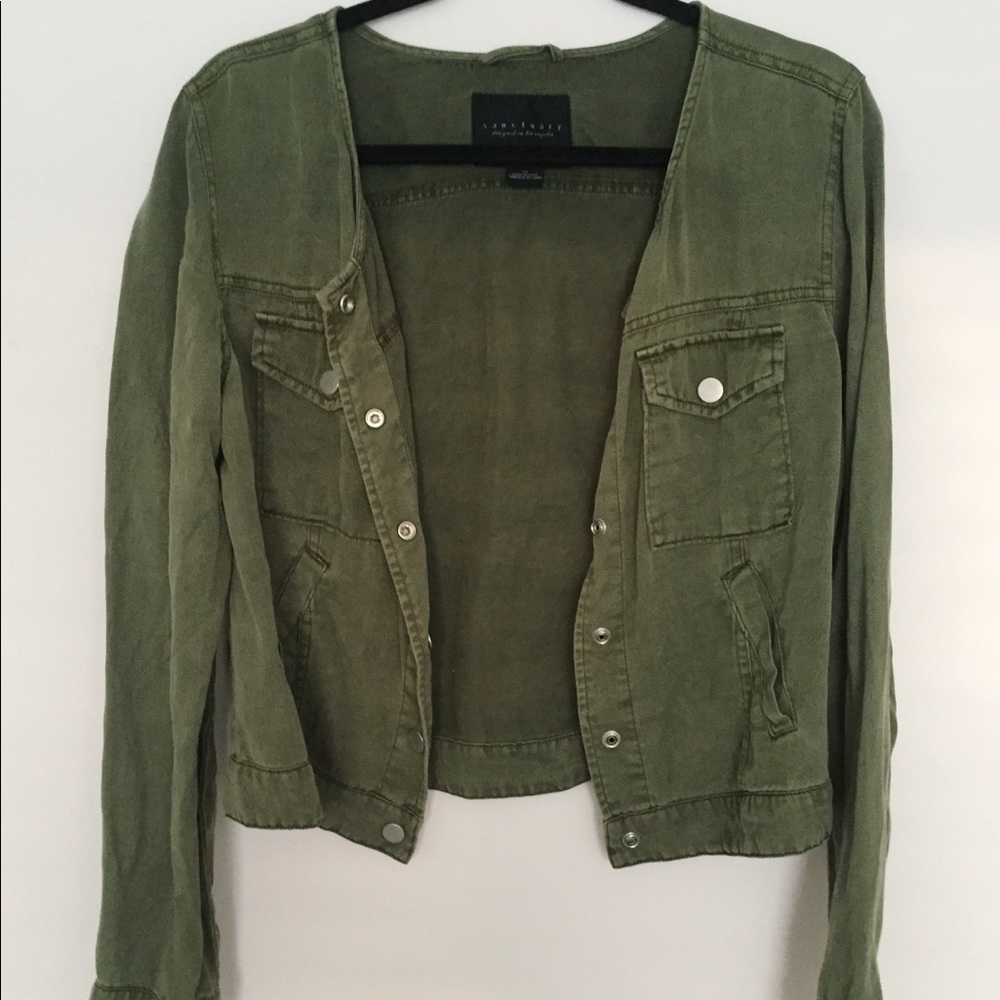Sanctuary Green Utility Jacket